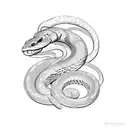 viper snake tattoo design idea