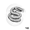 viper snake tattoo design idea