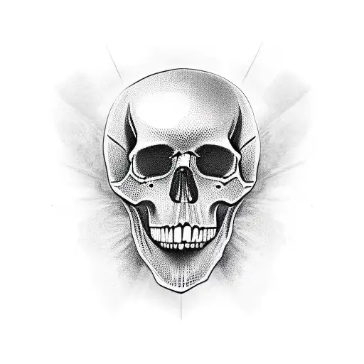 Skull tattoo design idea
