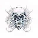 Skull tattoo design idea