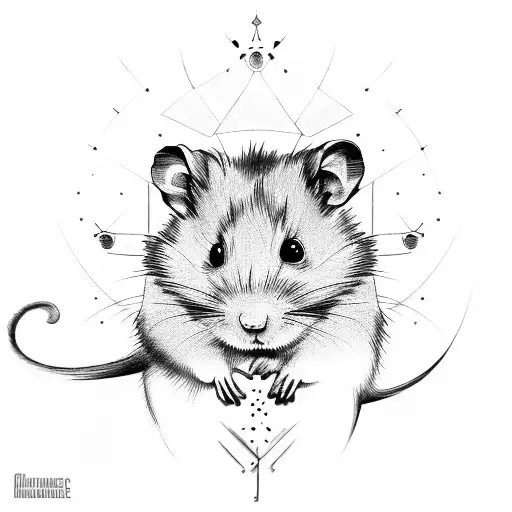 the hamster king tattoo design idea