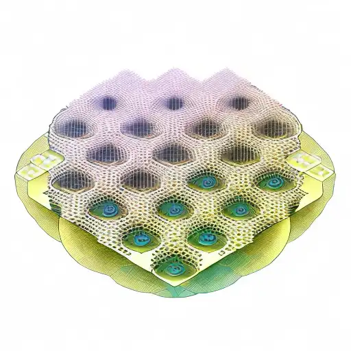 honeycomb pattern with molecular structures for dmt, psilocybin, lsd, ketamine,  dopamine, seratonin tattoo design idea