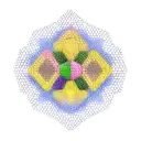 honeycomb pattern with molecular structures for dmt, psilocybin, lsd, ketamine,  dopamine, seratonin tattoo design idea