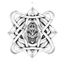 witch's knot tattoo design idea