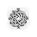 witch's knot tattoo design idea