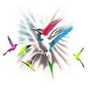 3 little birds bob marley tattoo design idea