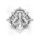 arm with Scorpio, Capricorn and pisces tattoo design idea