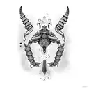 arm with Scorpio, Capricorn and pisces tattoo design idea
