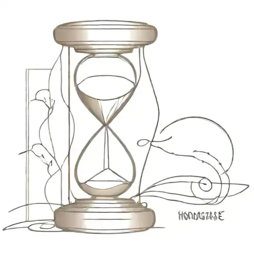 hourglass no day but today  tattoo design idea