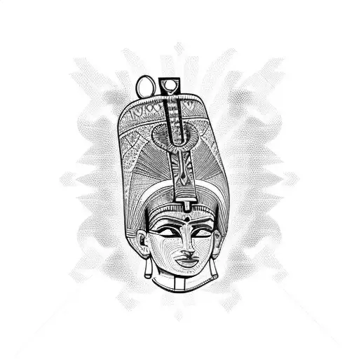 Nefertiti  tattoo design idea