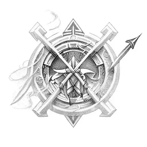 command seal archer fate stay night detailed tattoo design idea
