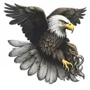 eagle wings tattoo design idea