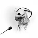 Amir Tataloo whit microphone tattoo design idea