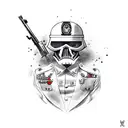 Ace of Spades with Army Soldier tattoo design idea