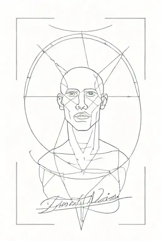 ambition minimal male aesthetic way tattoo design idea