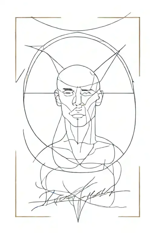 ambition minimal male tattoo design idea