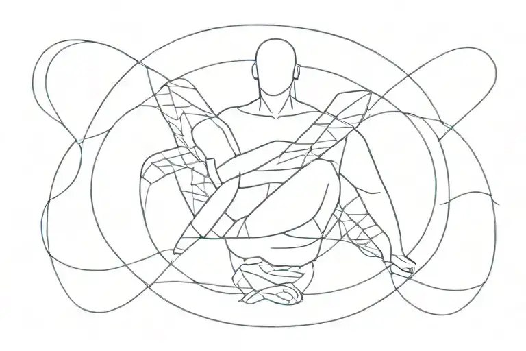 ambition minimal male aesthetic way tattoo design idea