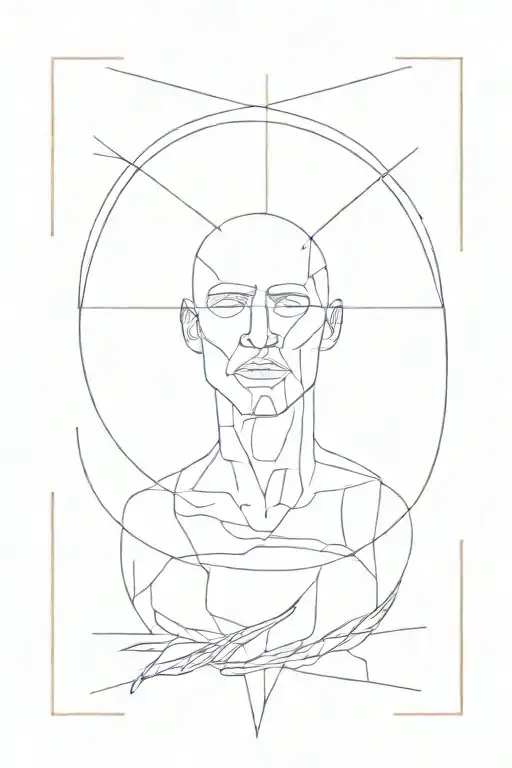 ambition minimal male tattoo design idea