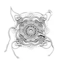 Intricate crochet pattern with a hidden message dedicated to grandma tattoo design idea