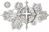Catholic tattoo design idea