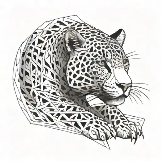 jaguar full body tattoo design idea