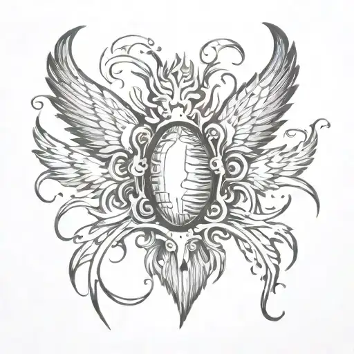 Blackout tattoo design idea