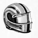 a racing helmet tattoo design idea