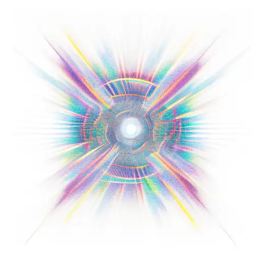 Intersecting Light Rays tattoo design idea