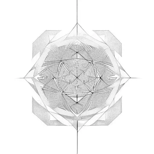 Intersecting Light Rays tattoo design idea