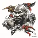 Mike Tyson, Eliud Kipchoge, Michael Jordan tattoo design idea