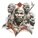 Mike Tyson, Eliud Kipchoge, Michael Jordan tattoo design idea