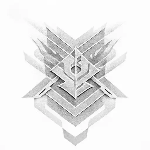 chevron tattoo design idea