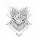 chevron tattoo design idea