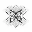 chevron tattoo design idea