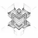 chevron tattoo design idea