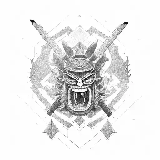 berserk sacrifice mark in samurai design tattoo design idea