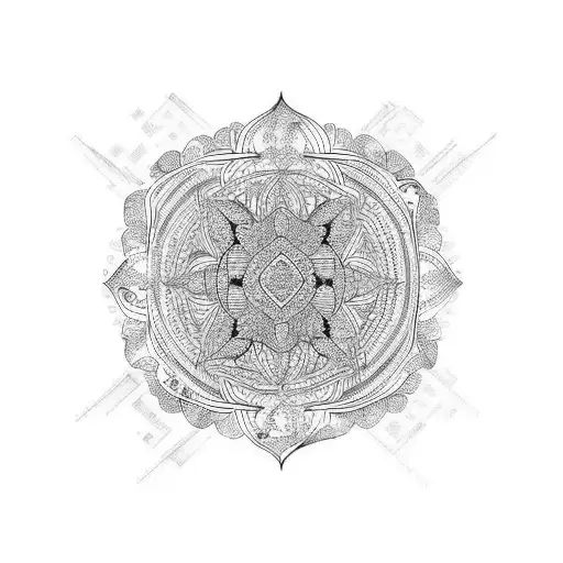 mixture of Sri lankan, African and Malaysian cultures tattoo design idea