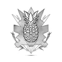 Pineapple tattoo design idea