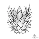 Pineapple tattoo design idea