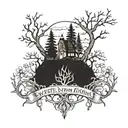 West Virginia roots tattoo design idea