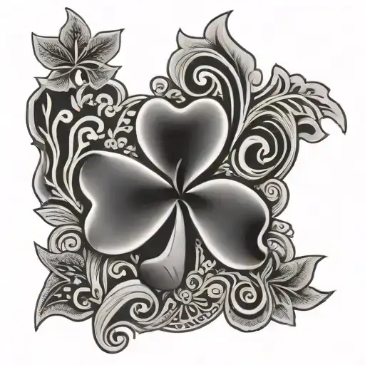 Hawaiian irish tattoo design idea