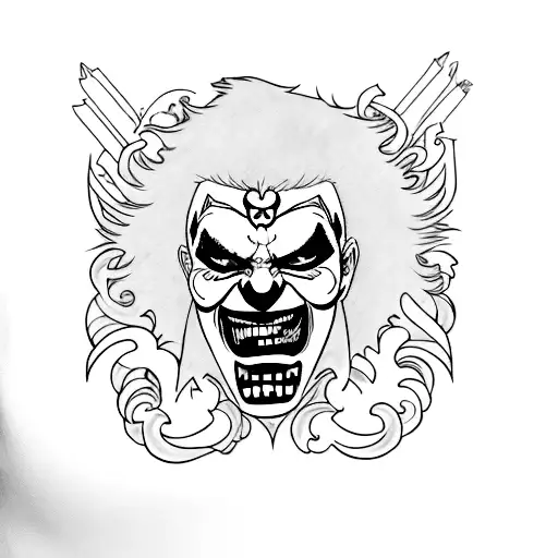 insane clown posse design tattoo design idea