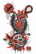 It says "DVND" and a heart next to it, with the words "remember" on it. tattoo design idea