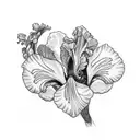 iris tattoo design idea