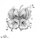 iris tattoo design idea