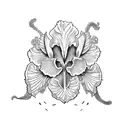 iris tattoo design idea