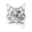 Ginger cat tattoo design idea