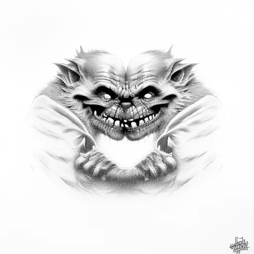 ork brother hug tattoo design idea