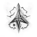 arrowhead tattoo design idea