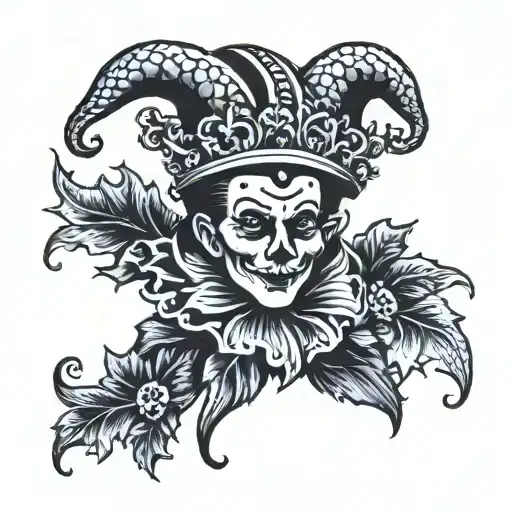 jester king tattoo design idea